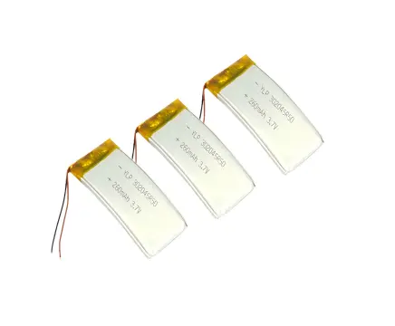 Customized arc shape li-polymer battery 3.7V 260mah 0.962wh for smart bracelet