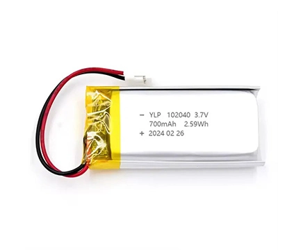 Customized 102040 3.7V 700mah Lithium Polymer Battery Pack with BMS