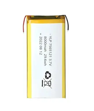 Customized li-polymer battery 3.7V 8000mah 29.6wh